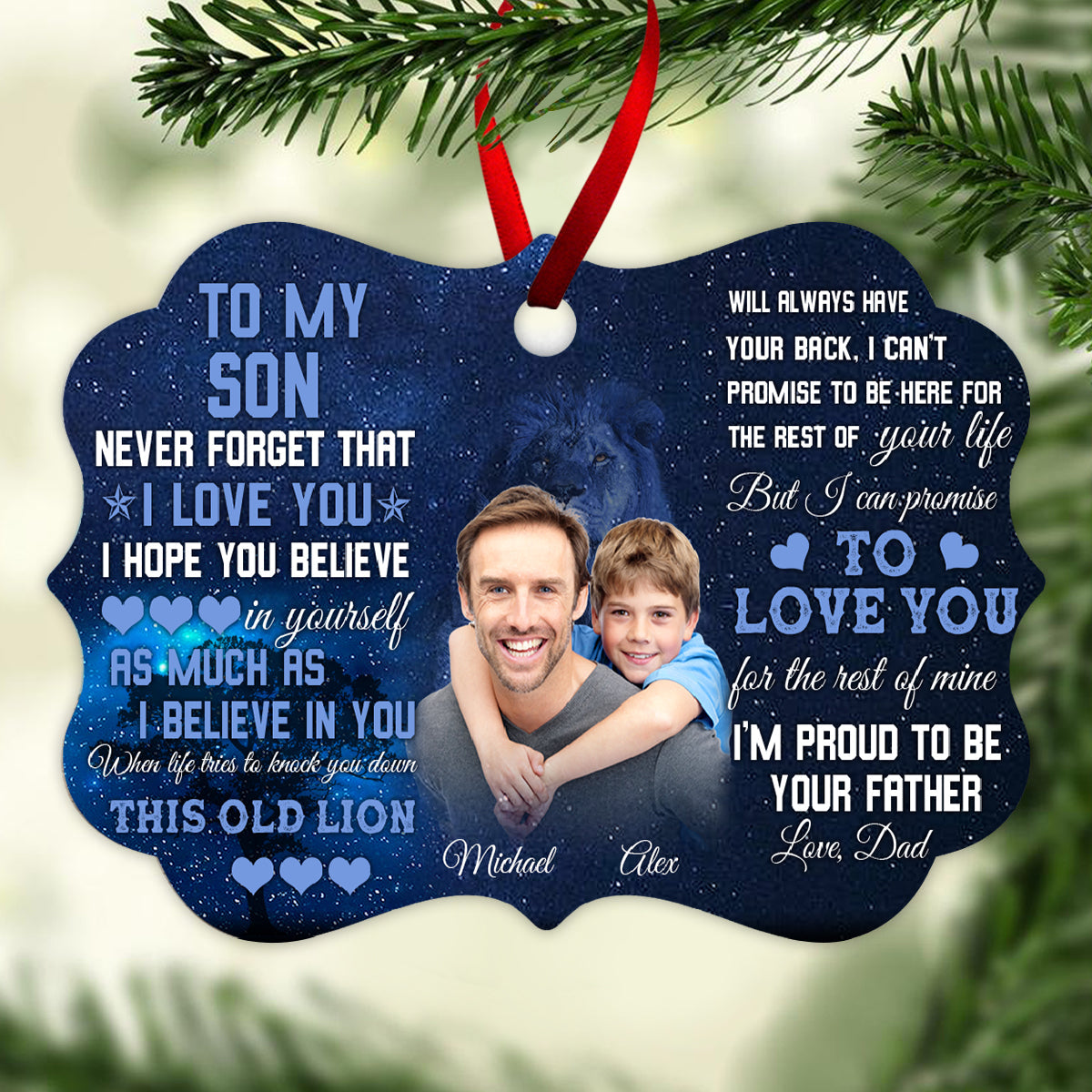 I'm Proud to Be Your Father - Personalized Ornament - Gift For Son Banner_e8d8a8cd-555b-433f-8647-02772b9024c8.jpg