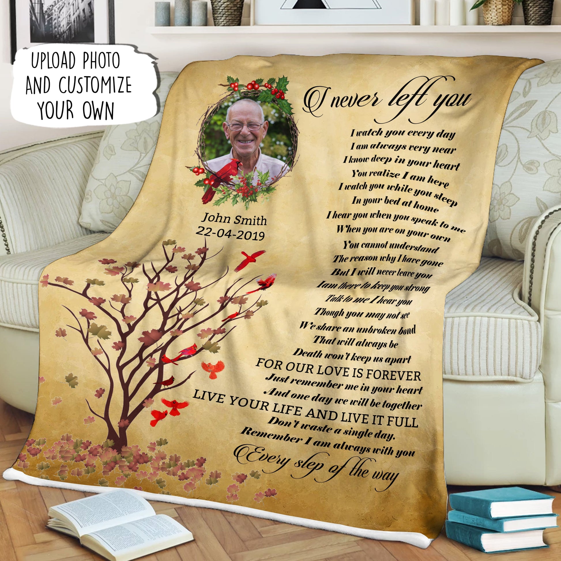 I Never Left You Cardinal Custom Photo Blanket Memorial Banner_f002f766-f05e-4346-9d02-6d11ae30342b.jpg