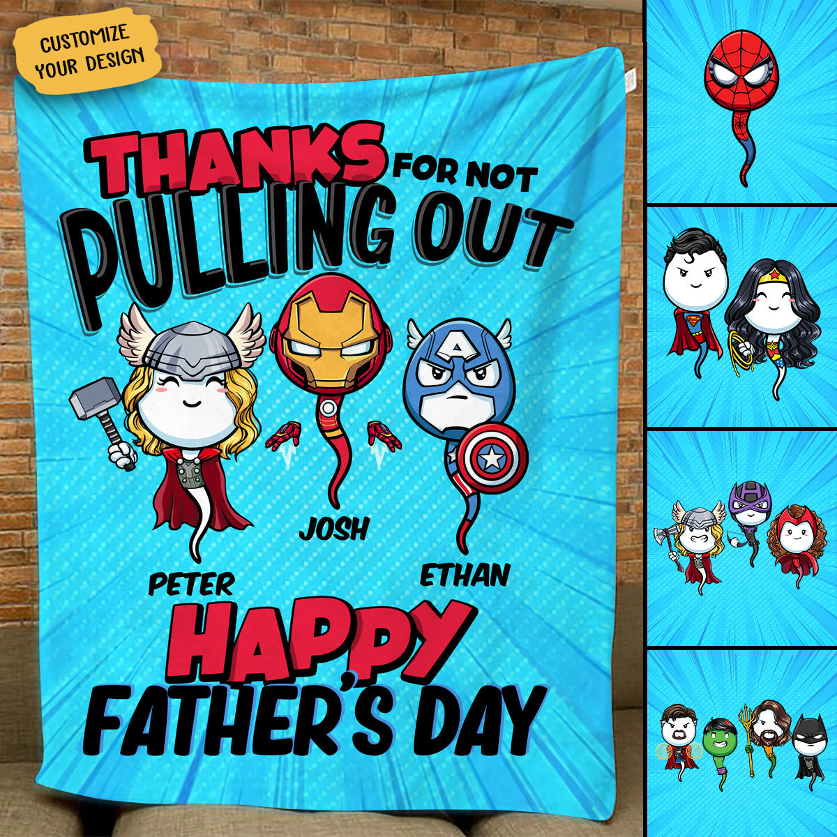 Multiverse Thanks For Not Pulling Out - Personalized Blanket - Father's Day, Funny, Birthday Gift For Dad, Husband BannerfbMultiverseThanksForNotPullingOut-PersonalizedBlanket-Father_sDay_Funny_BirthdayGiftForDad_Husband_331737be-1610-4989-87d6-fe12f6061865.jpg