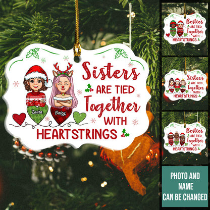Sisters Are Tied Together With Heartstrings - Personalized Ornament - Christmas Gift For Sister, Bestie BannerfbSistersAreTiedTogetherWithHeartstrings-PersonalizedOrnament-ChristmasGiftForSister_Bestie.jpg