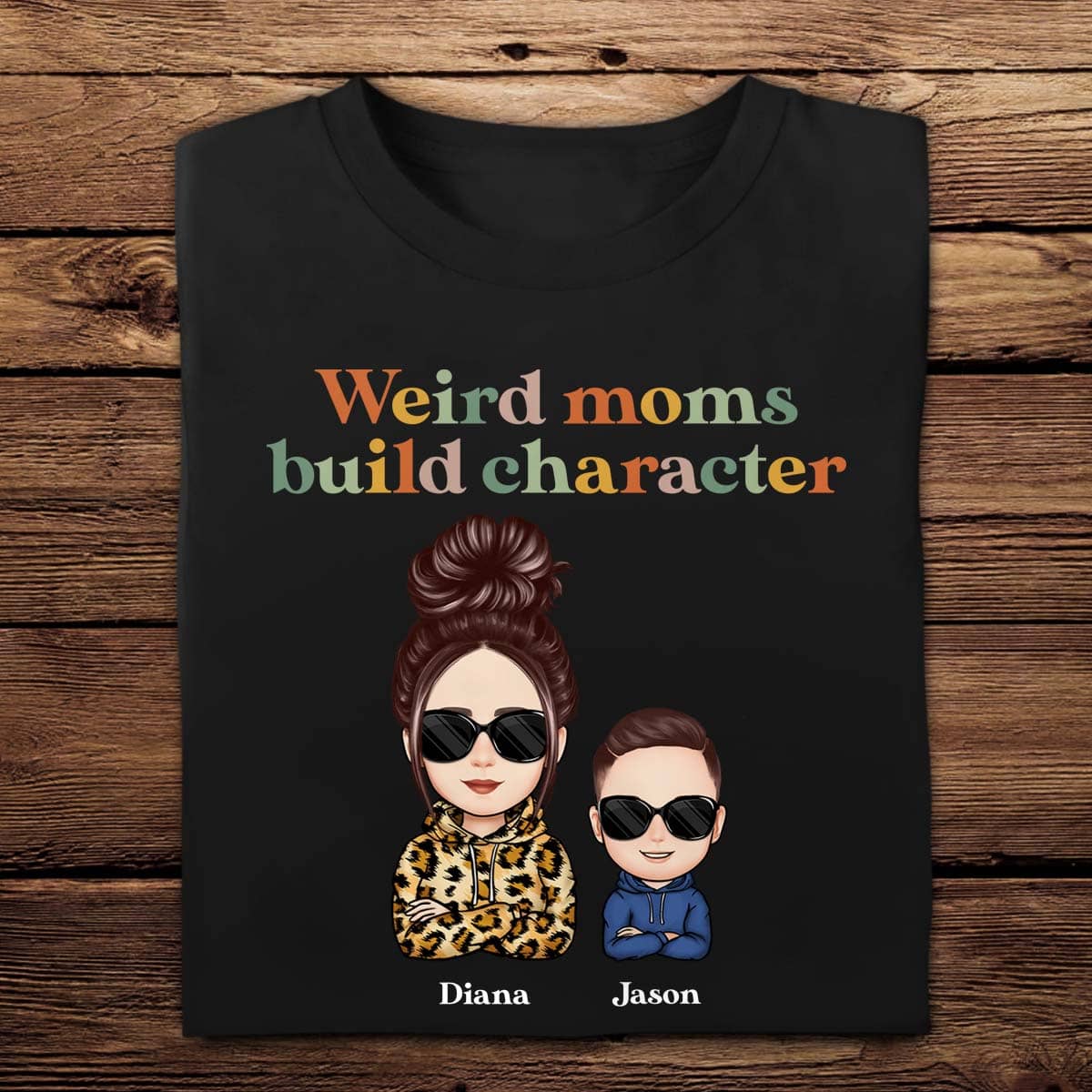 Weird Mom Builds Character - Personalized Apparel - Gift For Mom, Mother, Mommy, Mother's Day Bannerg.jpg