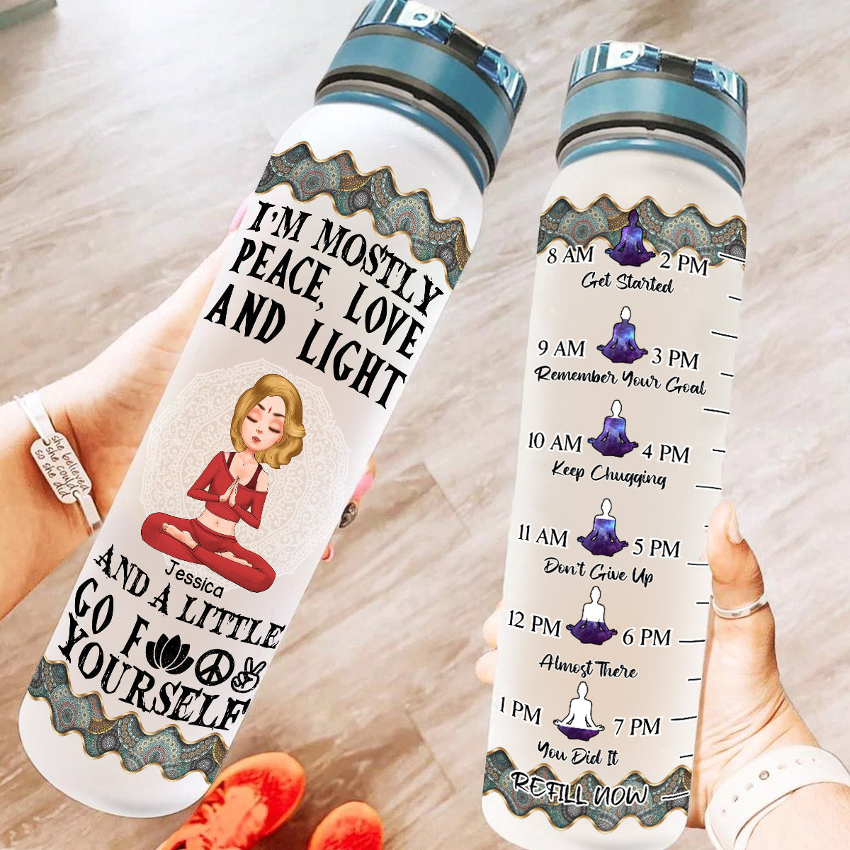 I'm Mostly Peace, Love And Light - Personalized Water Tracker Bottle - Gift For Yoga Lovers Bannergg_03f99919-6da8-4679-9929-d869957b6de1.jpg