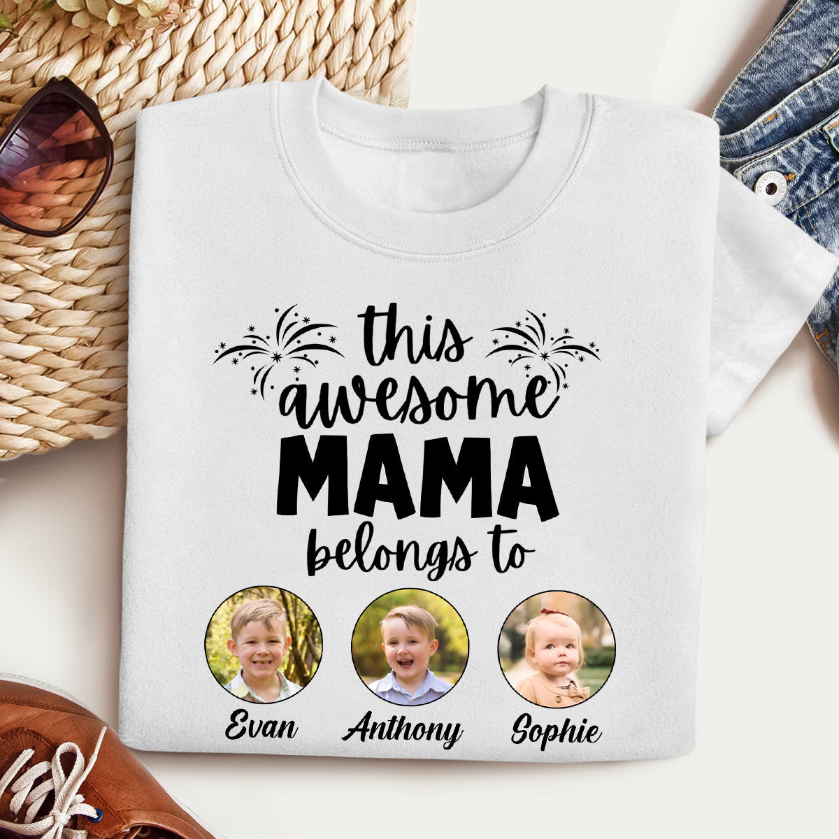 This Awesome Mama Belongs To Kid Custom Photo - Personalized Apparel - Gift For Mom, Mother's Day Bannergg_4e3c7a82-c86e-42cd-bc02-89a35a59b21b.jpg