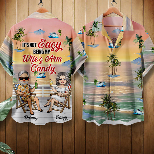 It's Not Easy Being My Wife's Arm Candy - Personalized Hawaiian Shirt - Gift For Husband Bannergg_912f8086-8204-4872-bc5a-68273b69e70f.jpg