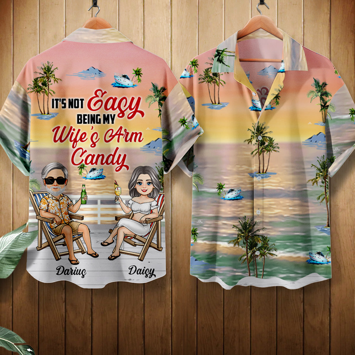 It's Not Easy Being My Wife's Arm Candy - Personalized Hawaiian Shirt - Gift For Husband Bannergg_912f8086-8204-4872-bc5a-68273b69e70f.jpg