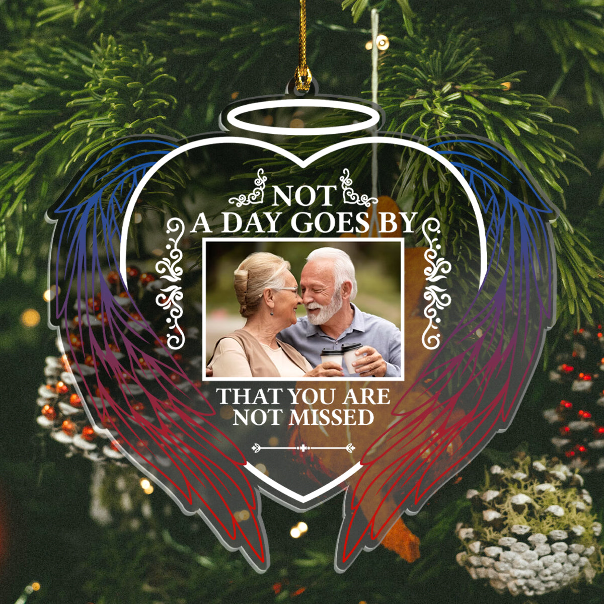 Not A Day Goes By That You Are Not Missed - Personalized Ornament - Christmas Gift For Family, Memorial Gift Bannergg_ad453f12-4957-43cd-bb03-e4558dc581c7.jpg