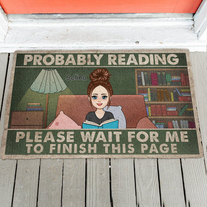 Probably Reading - Personalized Doormat - Funny, Gift For Book Lover Bannergg_c6bcfb28-ef1e-46b2-b2eb-aefe76c3ef33.jpg