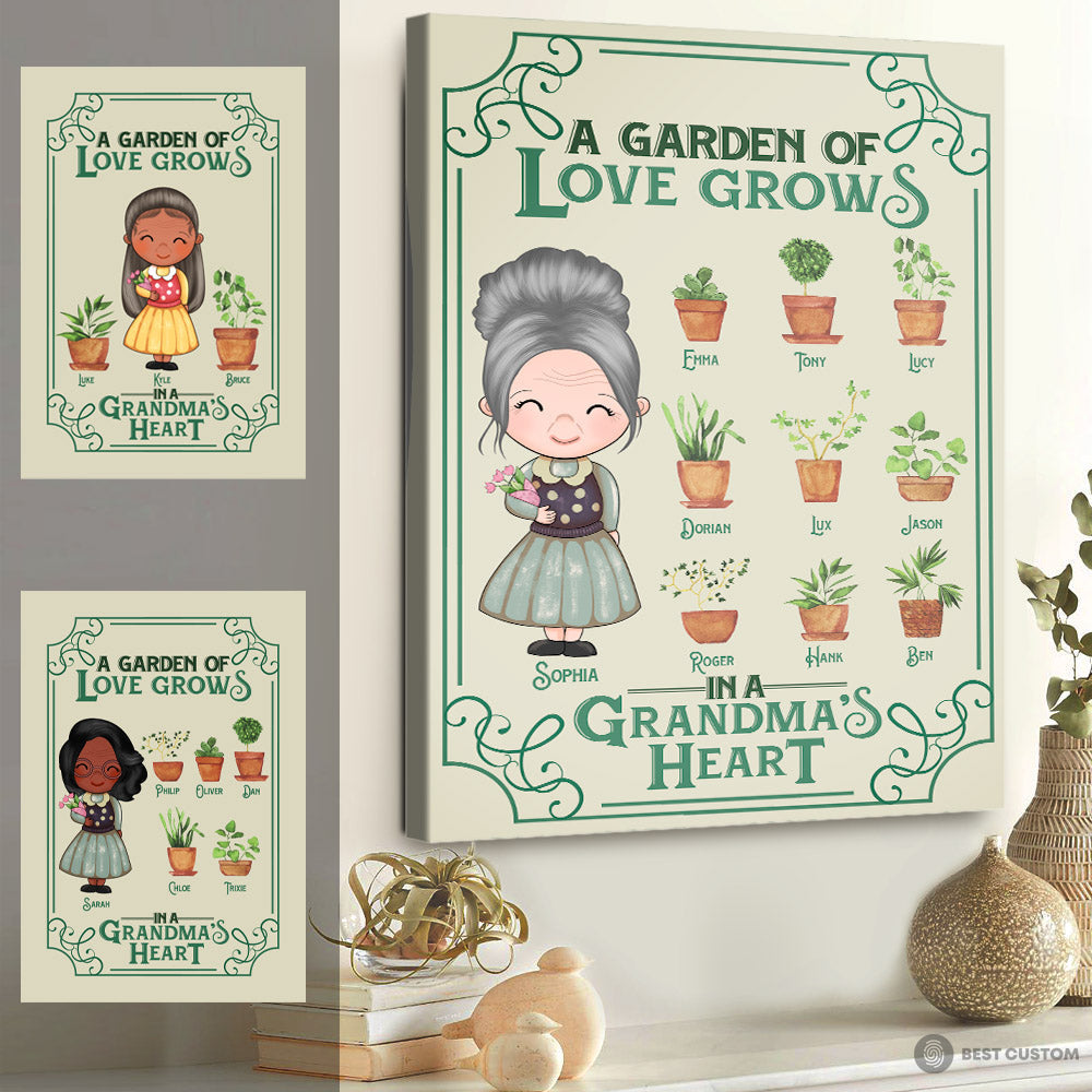 A Garden Of Love Grows In A Grandma's Heart - Personalized Canvas - Gift For Grandma Bannergg_d2b883d5-7653-4a1f-b354-5bea19083a07.jpg