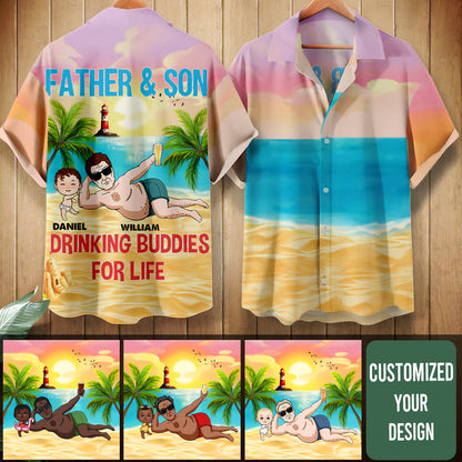 Drinking Buddies For Life - Personalized AOP Haiwaiian Shirt - Funny Gift For Father, Daddy, Dad, Father's Day Bannnerfb.jpg