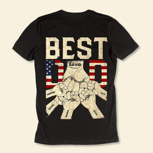 Best Dad - Personalized Back Design Apparel - Gift For Father, Grandpa, Family, Father's Day Gift BestDad-PersonalizedApparel-3.jpg
