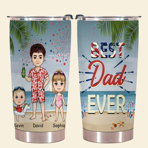 Best Dad Grandpa Ever - Personalized Tumbler - Gift For Father, Grandpa, Family BestDadEver-PersonalizedTumbler-2.jpg