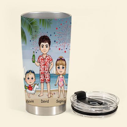 Best Dad Grandpa Ever - Personalized Tumbler - Gift For Father, Grandpa, Family BestDadEver-PersonalizedTumbler-3.jpg