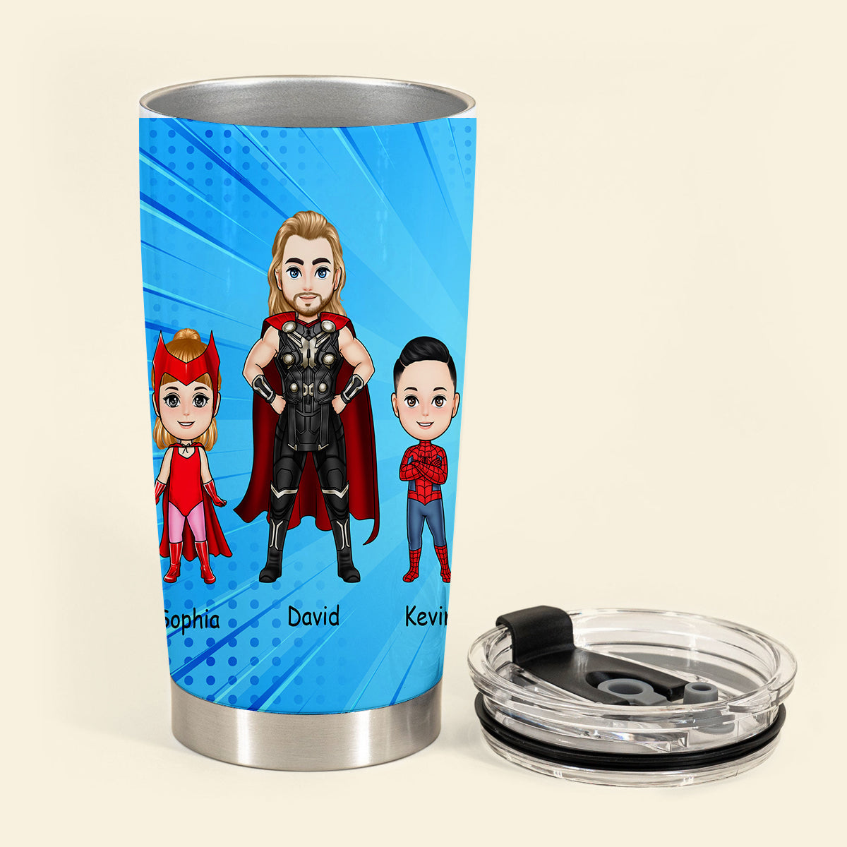 Best Dad Ever Superhero - Personalized Tumbler - Loving Gift For Father, Dad, Father's Day, Birthday Gift BestDadEverSuperhero-3.jpg