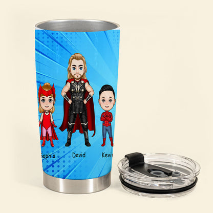 Best Dad Ever Superhero - Personalized Tumbler - Loving Gift For Father, Dad, Father's Day, Birthday Gift BestDadEverSuperhero-3.jpg