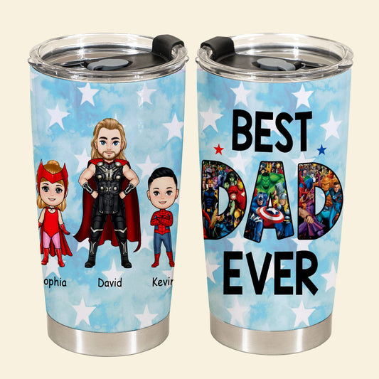 Best Dad Ever Superhero - Personalized Tumbler - Loving Gift For Father, Dad, Father's Day, Birthday Gift BestDadEverSuperhero-4.jpg