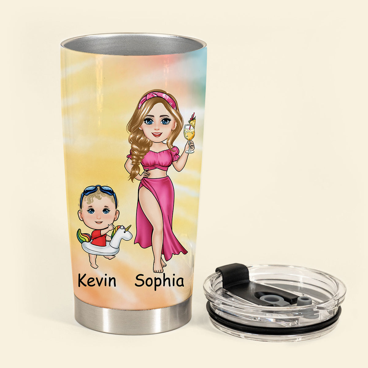Best Mom Grandma Ever - Personalized Tumbler - Gift For Mom, Grandma, Mother's Day, Loving, Birthday Gift BestMomGrandmaEverTumbler-3.jpg