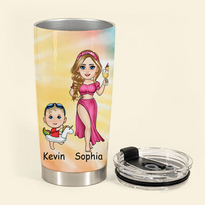 Best Mom Grandma Ever - Personalized Tumbler - Gift For Mom, Grandma, Mother's Day, Loving, Birthday Gift BestMomGrandmaEverTumbler-3.jpg