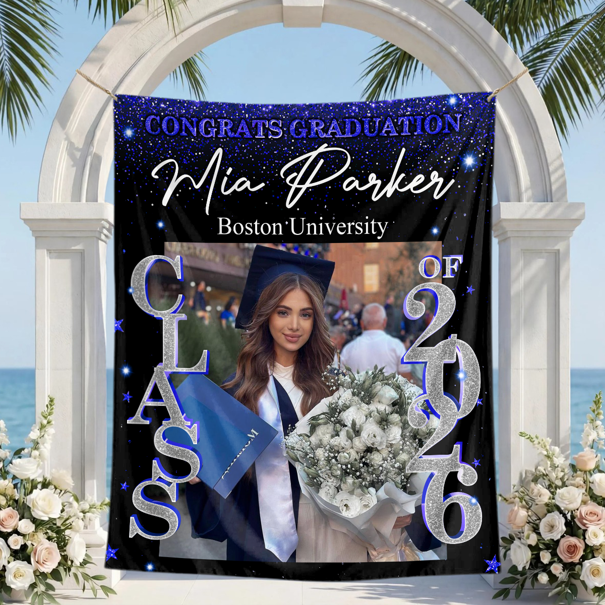 Class Of 2026 Custom Graduation Party Backdrop - Personalized Graduation Decor