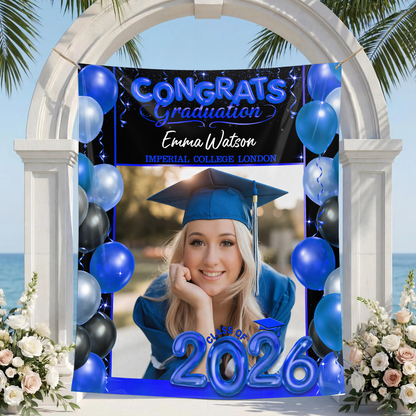 Party Backdrop - Personalized Graduation Decor