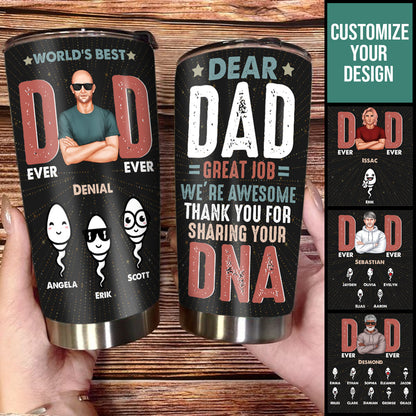 Thank You For Sharing Your DNA Dad - Personalized Tumbler - Gift For Father, Father's Day Bn-fb-6449df7dc21b8700087acbab.jpg
