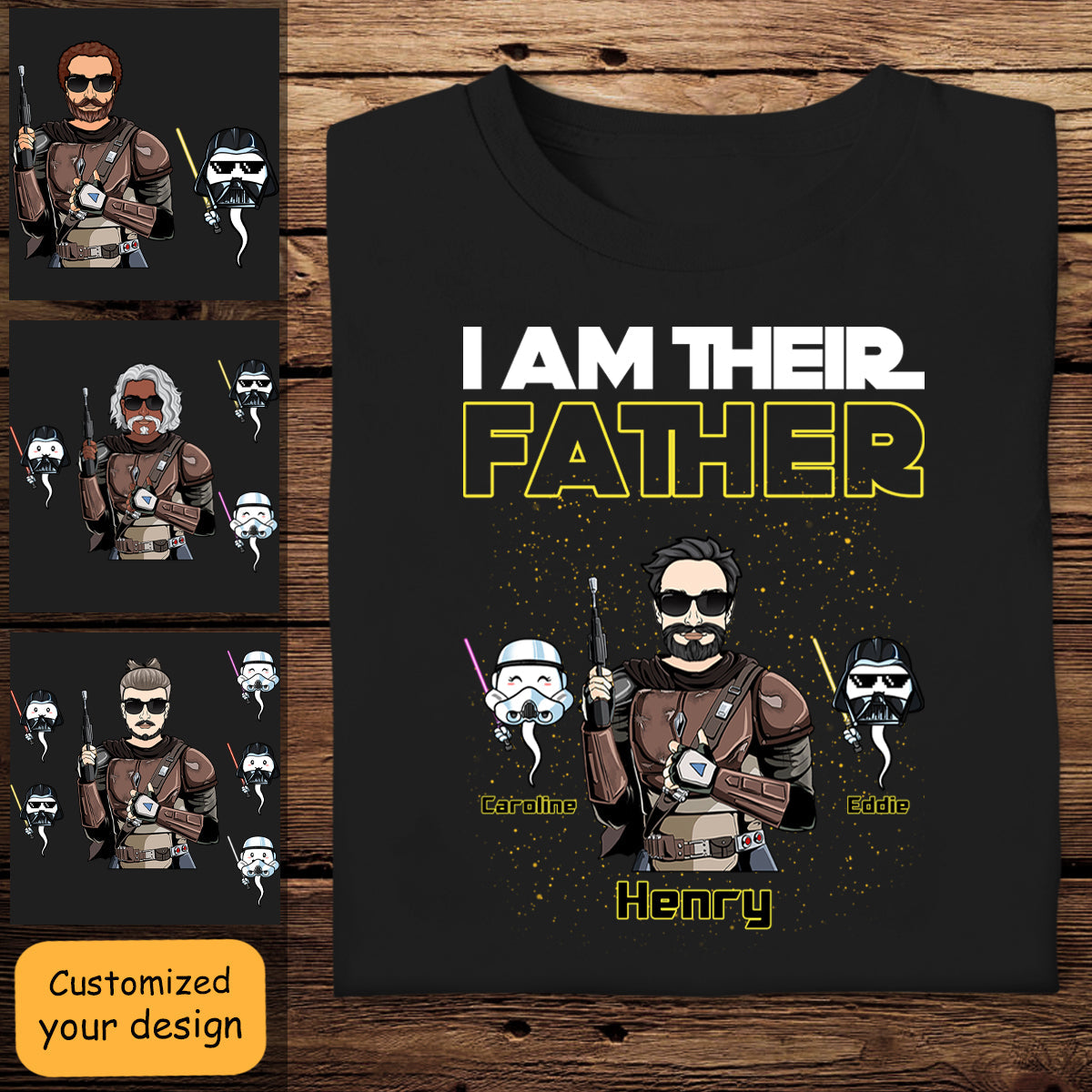 I Am Their Father The Force - Personalized Apparel - Gift For Father, Daddy, Father's Day, Birthday Gift Bn-fb-6461b3e169a281000877ec65-FIX.jpg