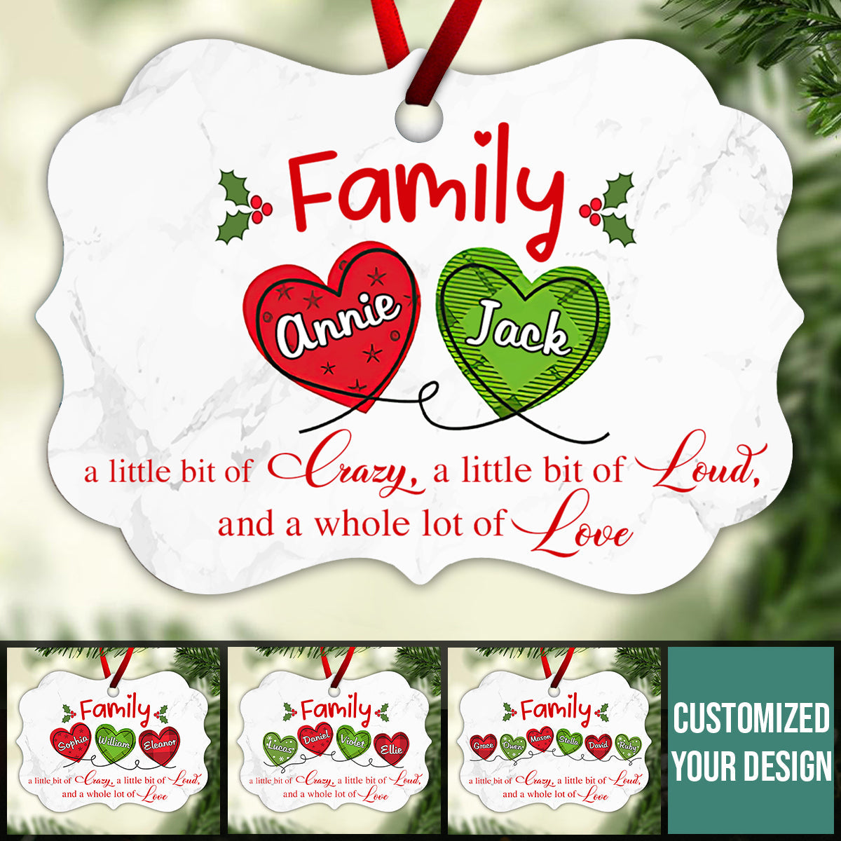 Family A Whole Lot Of Love Christmas - Personalized Ornament - Christmas Gift For Family Bn-fb-6513f9263f38210008c18686.jpg