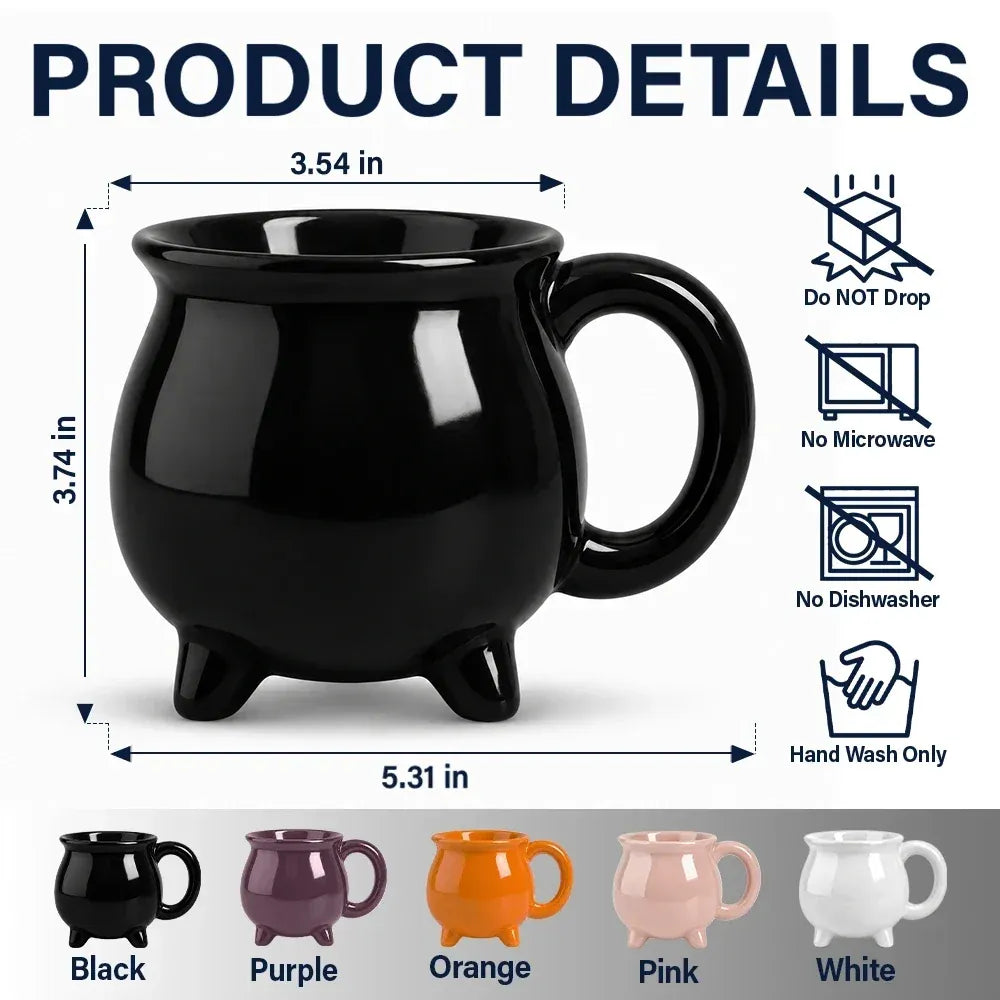 Witch Brew Halloween - Personalized Cauldron Mug