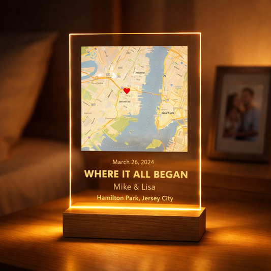 Where We First Met map, anniversary gift for him, Map Our First Date plaque, Wife anniversary, first date Girlfriend gift,where it all began ChatGPT_Image_Mar_12_2026_02_56_04_PM.png