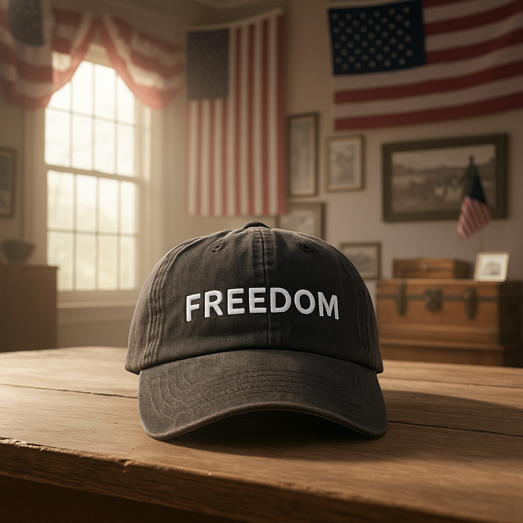 Charlie Kirk Freedom Embroidered Hat: Charlie Kirk Assasins Cap, Justice For Charlie Kirk Political Dad Hat
