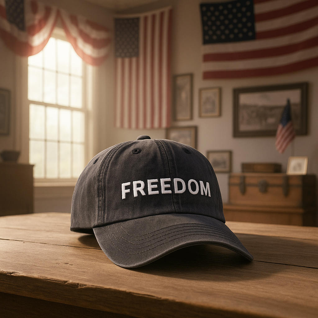 Charlie Kirk Freedom Embroidered Hat: Charlie Kirk Assasins Cap, Justice For Charlie Kirk Political Dad Hat