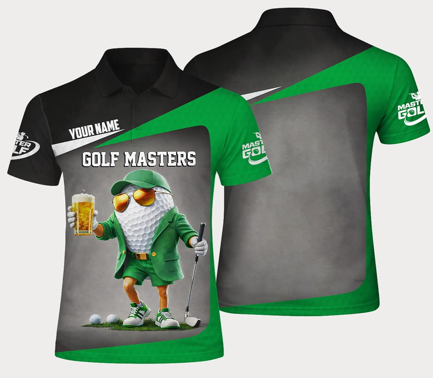 PDN26021013 CustomGolfMastersPoloShirtforMen_Women_PersonalizedName_FunnyGolfBallCharacterGraphic_BreathablePerformanceFabricBlack3.jpg