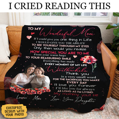 Custom Photo Blanket - To My Wonderful Mom How Special You Are To Me - Daughter To Mom Gift, Mother's Day Gift For Mom Custom_Photo_Blanket_-_To_My_Wonderful_Mom_How_Special_You_Are_To_Me_-_Daughter_To_Mom_Gift_Mother_s_Day_Gift_For_Mom.jpg