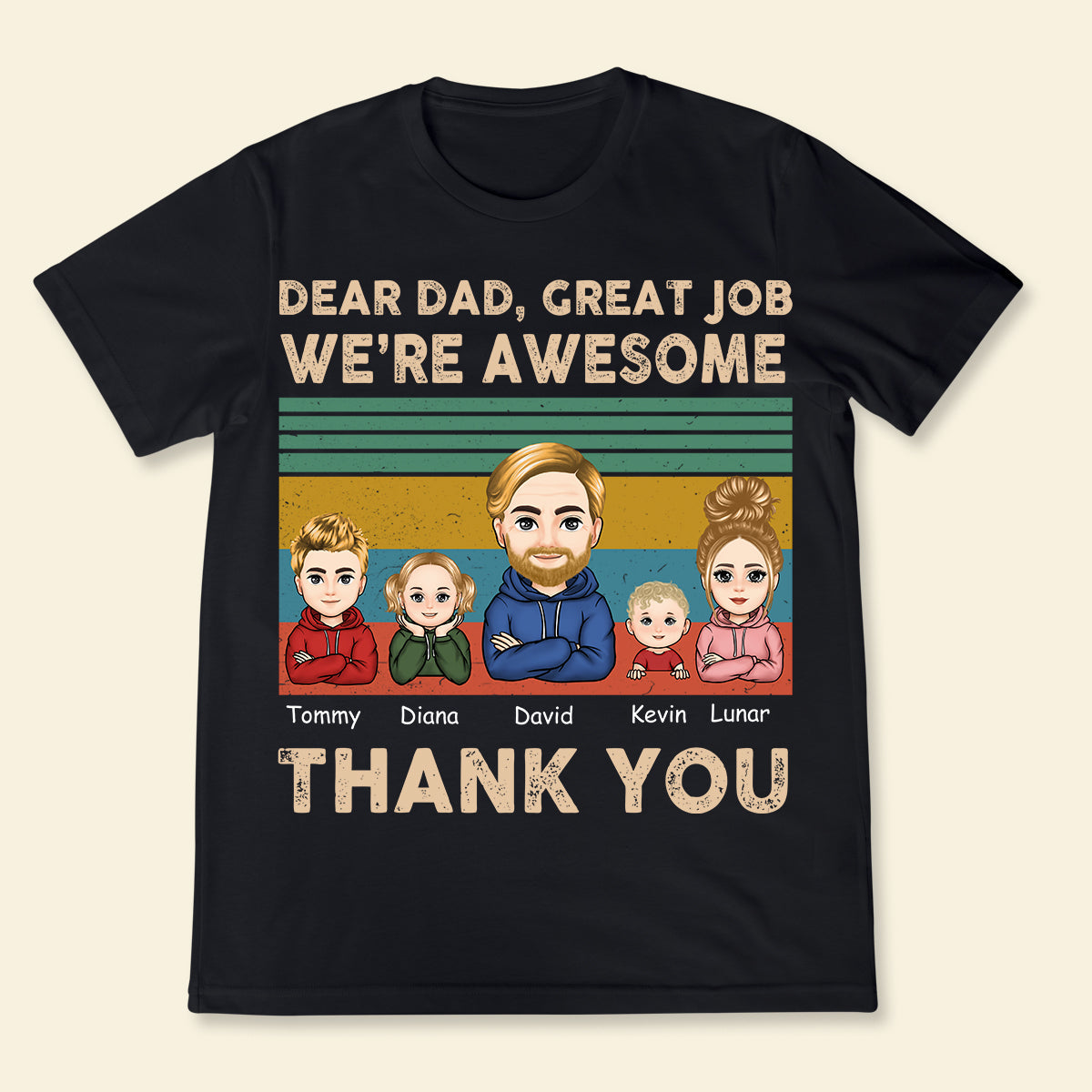 Dear Dad Great Job We're Awesome Thank You - Personalized Apprael - Gift For Father DE907F_1.jpg