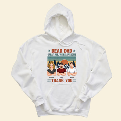 Dear Dad Great Job Retro Vintage - Personalized Apparel - Gift For Father, Dad, Daddy, Father's Day DEARDA_1_35a079d8-cec8-476d-a376-cd24527e72fe.jpg