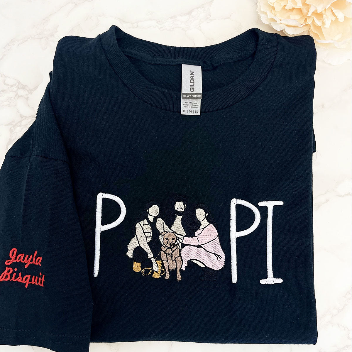 Papa Sweatshirt or Hoodie with Embroidered Dad Photo Portrait, Kids Names on Sleeve, Personalized Fathers Day Gifts from Portrait Photo Sweatshirt, Unique Gifts for Dad DadSweatshirt6_5000x_e4454648-e877-4655-bea5-8e274de388d5.jpg