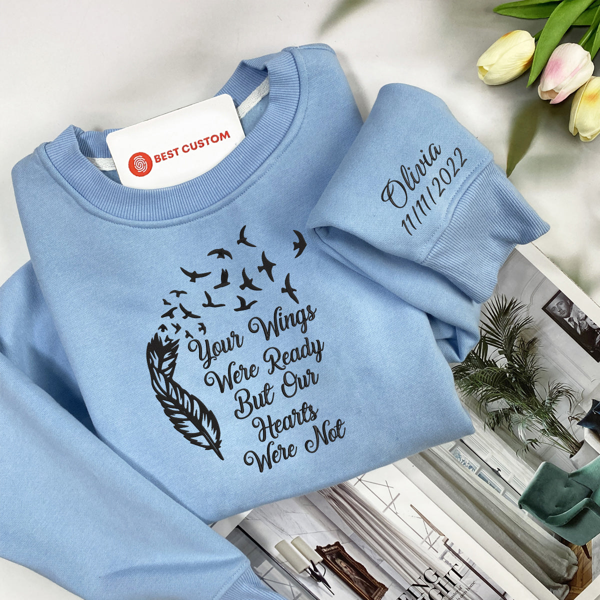 Embroidered Your Wings Were Ready But Our Hearts Were Not Custom Embroidery Memorial Shirt EmbroideredYourWingsWereReadyButOurHeartsWasNot-9.jpg
