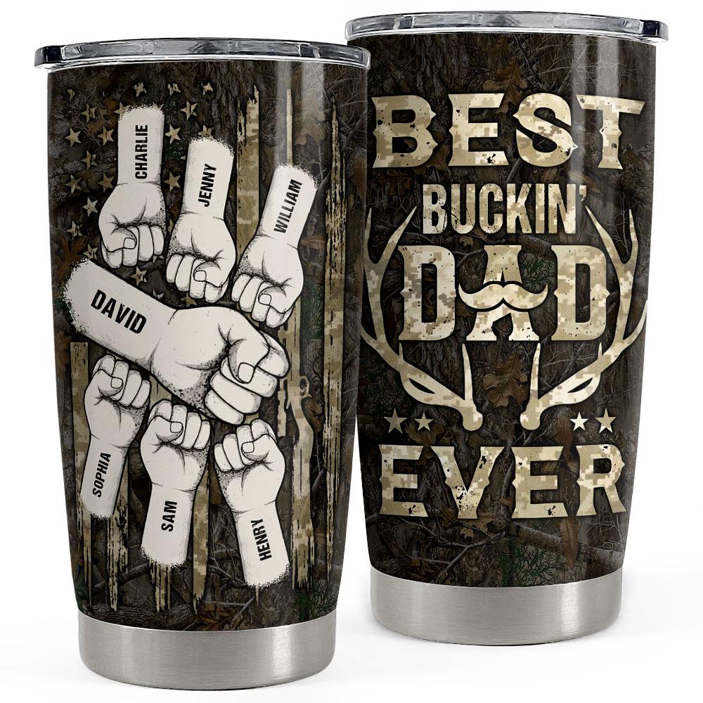 Best Buckin' Dad Ever Personalized Hunting Tumbler Cup Gift For Dad Father's Day Gift FASJTBNTMP280423001_mk1.jpg