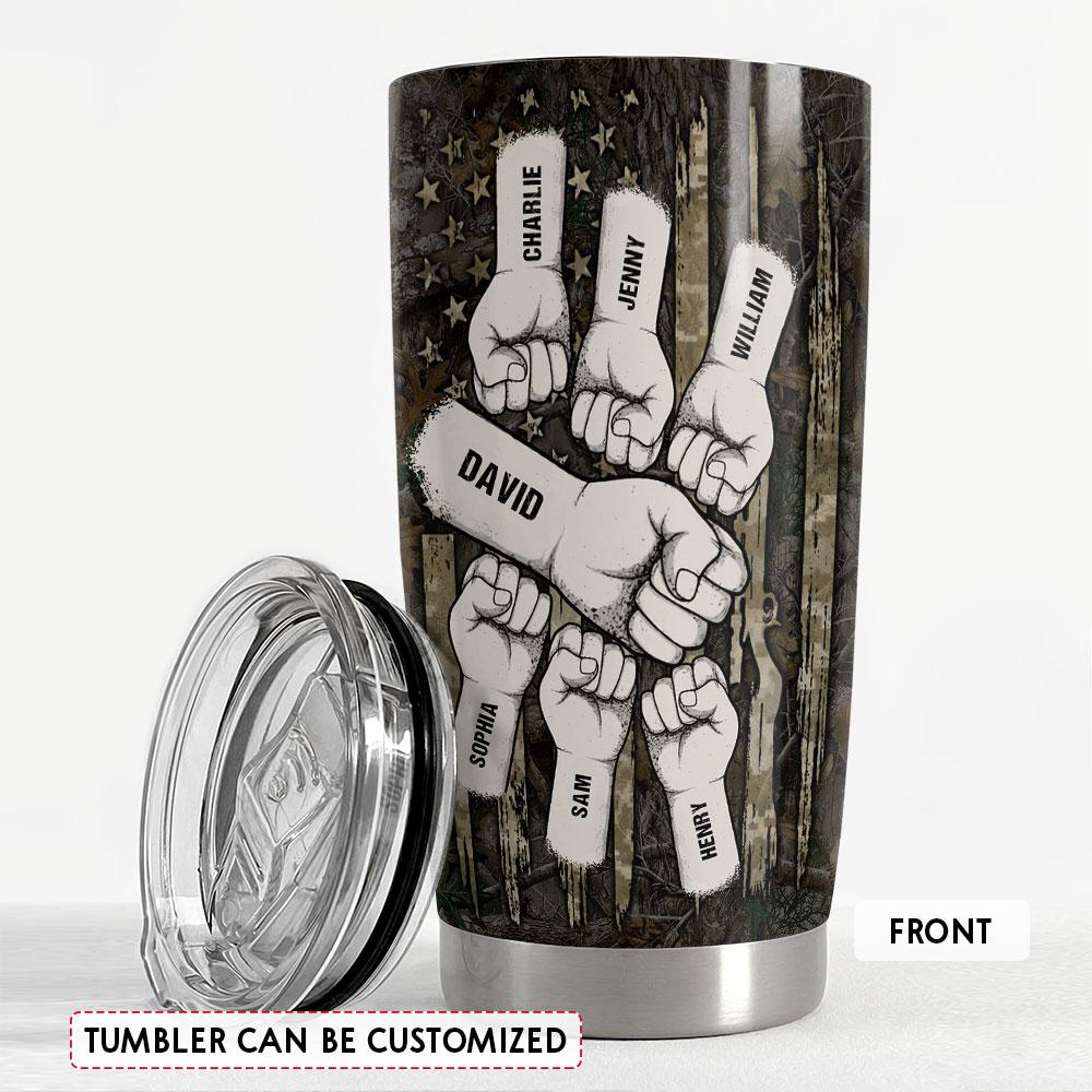 Best Buckin' Dad Ever Personalized Hunting Tumbler Cup Gift For Dad Father's Day Gift FASJTBNTMP280423001_mk3.jpg