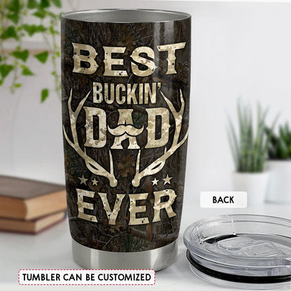 Best Buckin' Dad Ever Personalized Hunting Tumbler Cup Gift For Dad Father's Day Gift FASJTBNTMP280423001_mk4.jpg