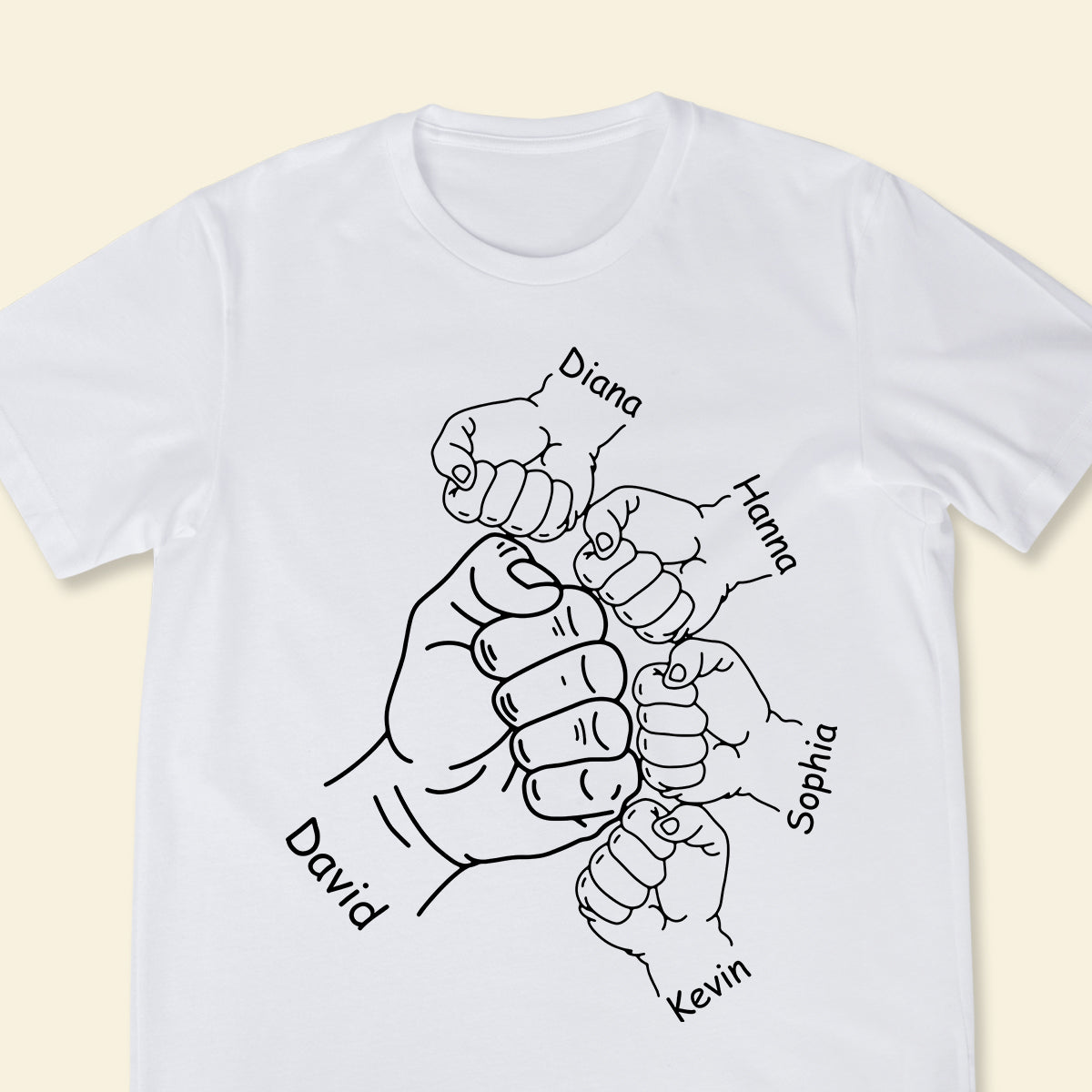 Father & Kids Fist Bump - Personalized Apparel - Gift For Father, Daddy, Dad, Father's Day Father_KidsFistBump-4_363ae0f3-4014-429d-ab1b-3a8b48a37b2c.jpg