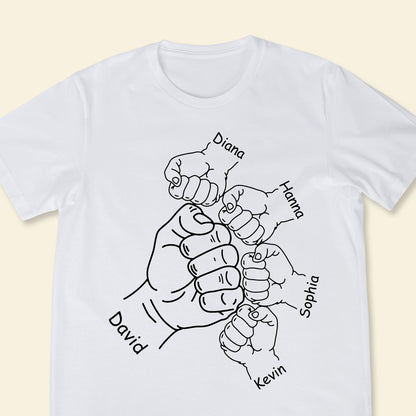 Father & Kids Fist Bump - Personalized Apparel - Gift For Father, Daddy, Dad, Father's Day Father_KidsFistBump-4_363ae0f3-4014-429d-ab1b-3a8b48a37b2c.jpg