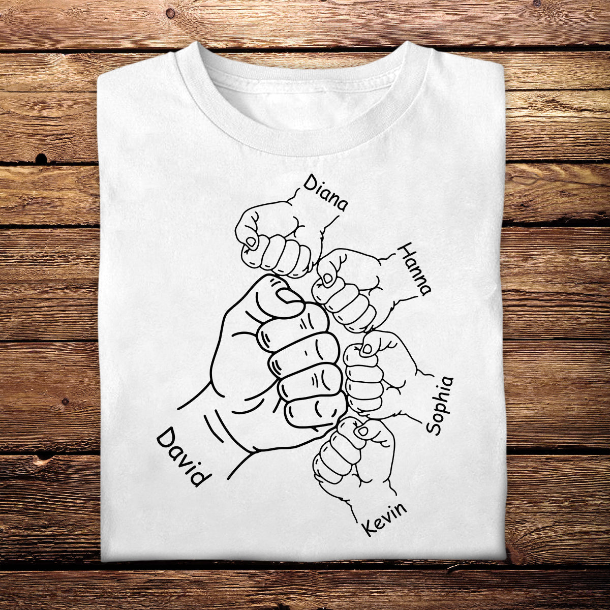 Father & Kids Fist Bump - Personalized Apparel - Gift For Father, Daddy, Dad, Father's Day Father_KidsFistBump-6_9cf78c21-dcb8-49b9-865b-2ce8797ba2b7.jpg