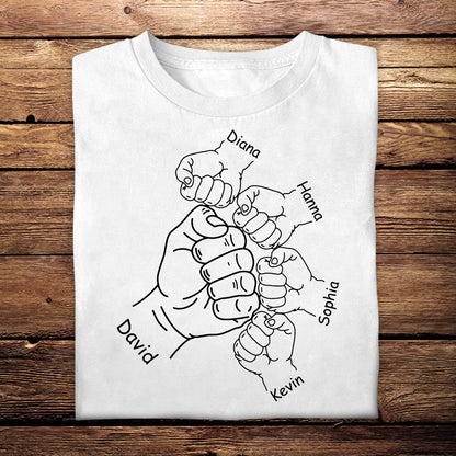 Father & Kids Fist Bump - Personalized Apparel - Gift For Father, Daddy, Dad, Father's Day Father_KidsFistBump-6_9cf78c21-dcb8-49b9-865b-2ce8797ba2b7.jpg