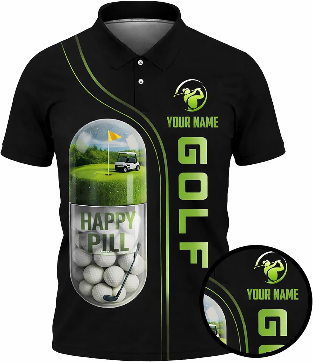 GIA26030705 FunnyGolfPoloShirtHappyPillGolfBallCapsuleCustomNamePerformancePoloforMenWomenBlack4.jpg