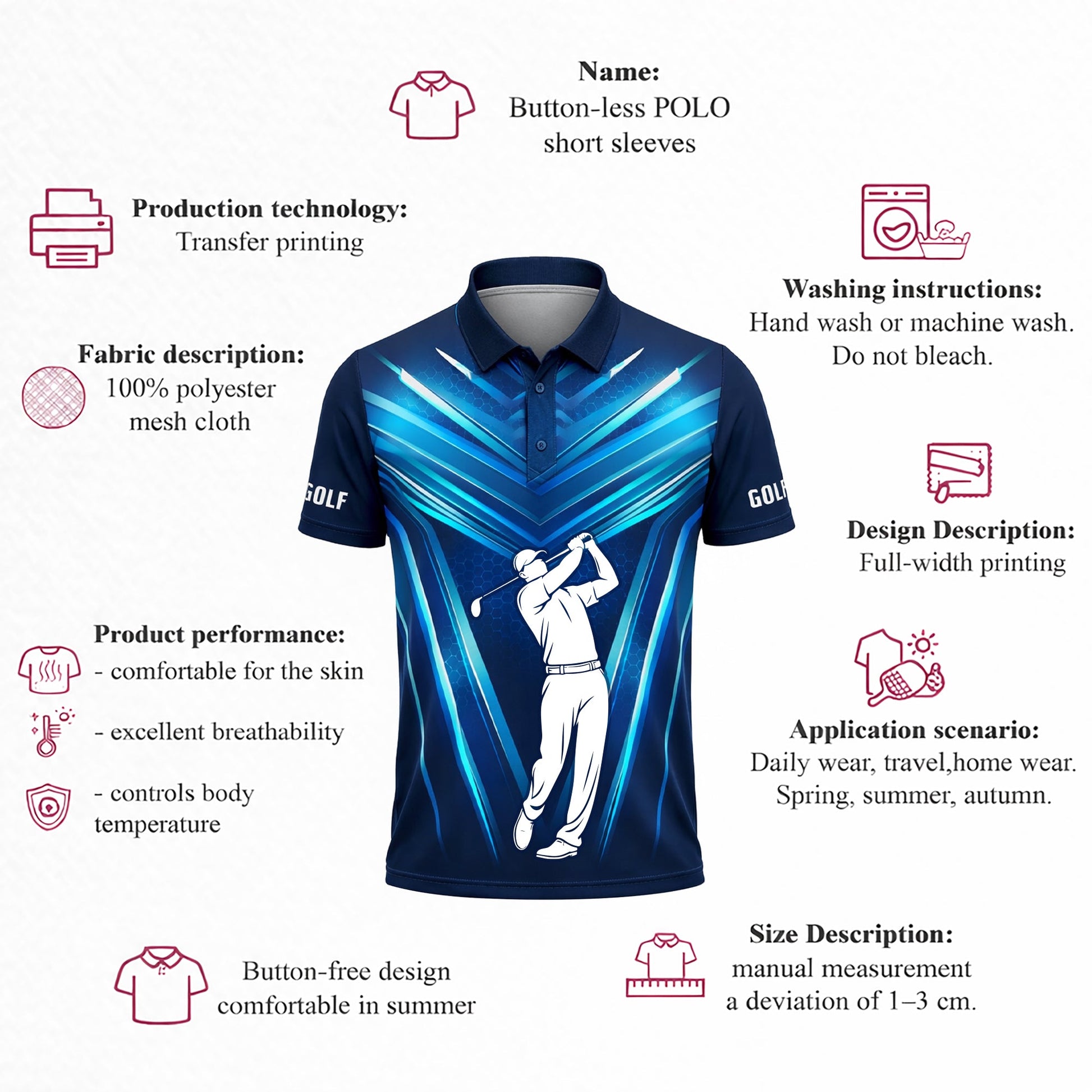 Custom Golf Polo Shirt Blue Performance Golf Shirt Personalized Name Athletic Polo GIA26031901_4.jpg