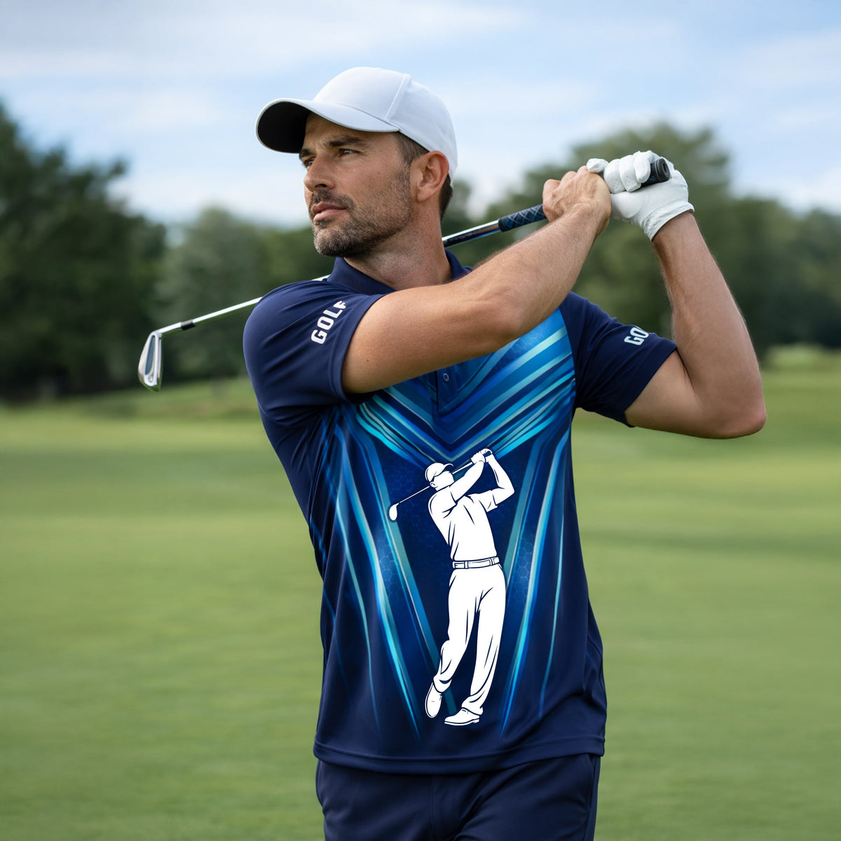Custom Golf Polo Shirt Blue Performance Golf Shirt Personalized Name Athletic Polo GIA26031901_5.jpg