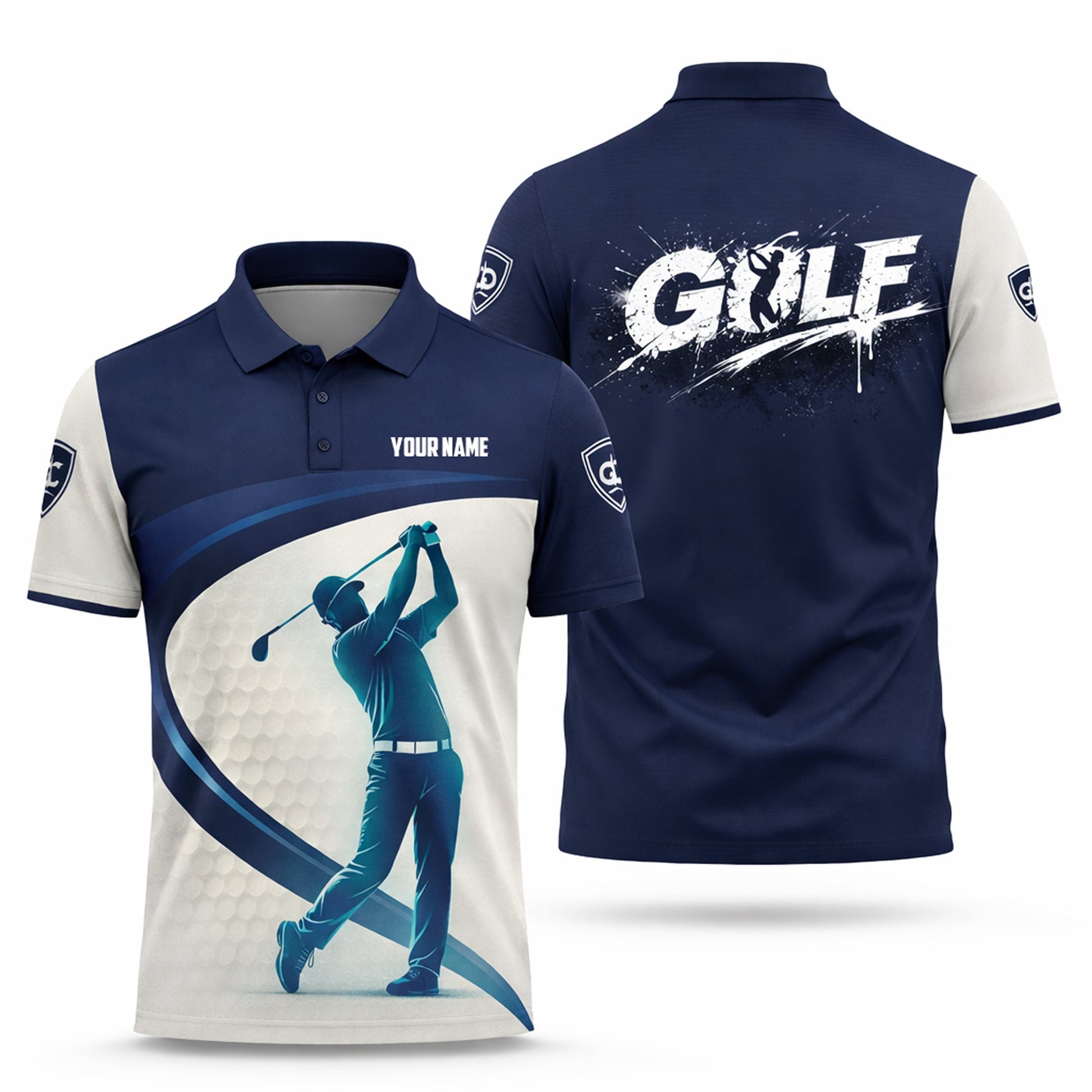 Custom Golf Polo Shirt Personalized Name Blue White Golf Swing Performance Polo Shirt for Men GIA26031902_1.jpg