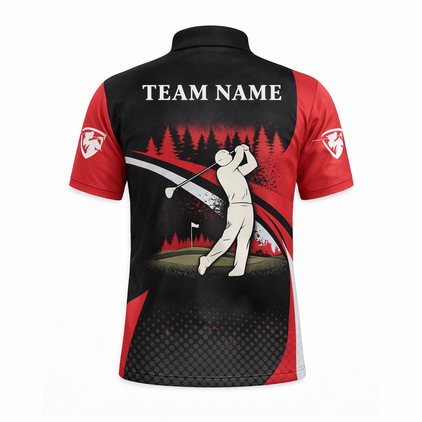Golf Polo Shirt Custom Name Team Name Black Red Golfer Performance Polo Shirt GIA26031905_3.jpg