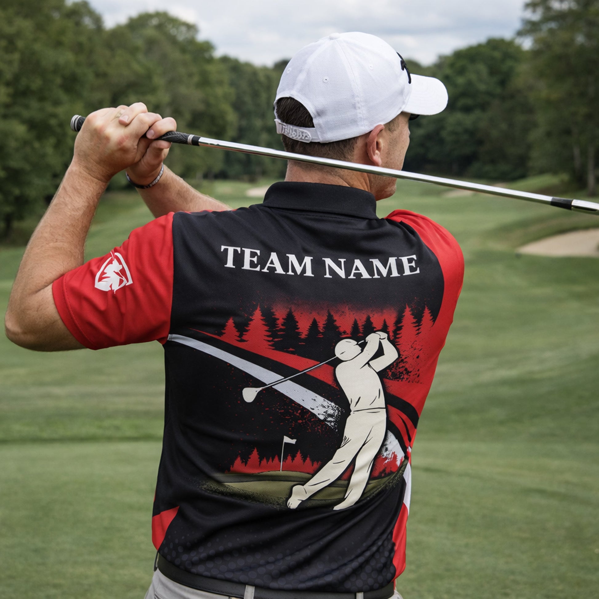 Golf Polo Shirt Custom Name Team Name Black Red Golfer Performance Polo Shirt GIA26031905_7.jpg