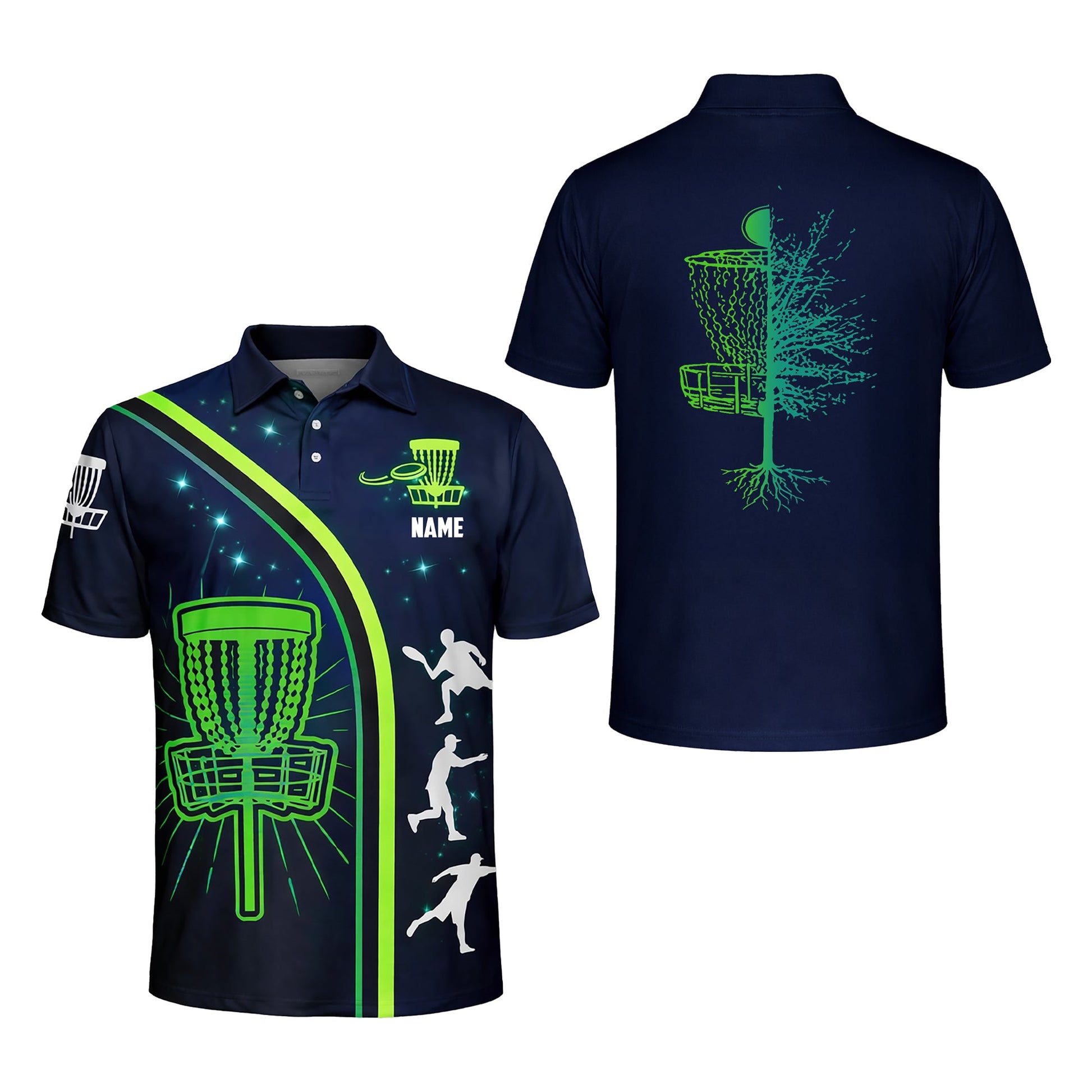 Custom Disc Golf Polo Shirt Glow Basket Design Personalized Name Performance Sports Polo GIA26032001_1.jpg